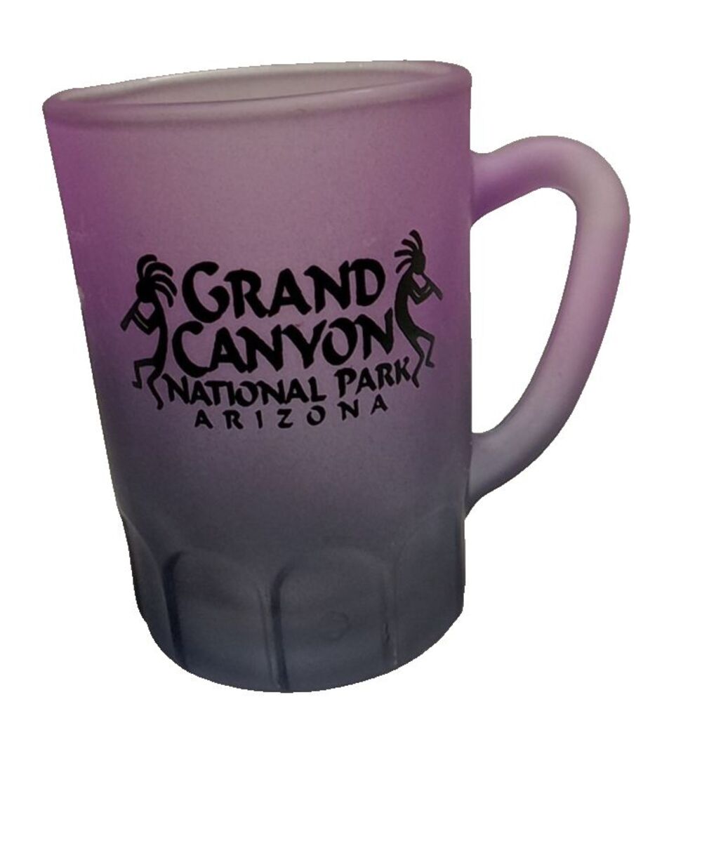 grand canyon national park Arizona Purple Shot Glass With Handle